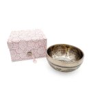 Lokta Papier-Faltbox 14 x 14 x 9 cm Geschenkebox Klangschalenbox