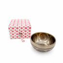Lokta Papier-Faltbox 12 x 12 x 7 cm Geschenkebox Klangschalenbox