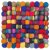 Topfuntersetzer 18 cm Filzkugeln tie dye bunt