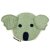 Filzbeutel Koala-Gesicht 15 x 11 cm