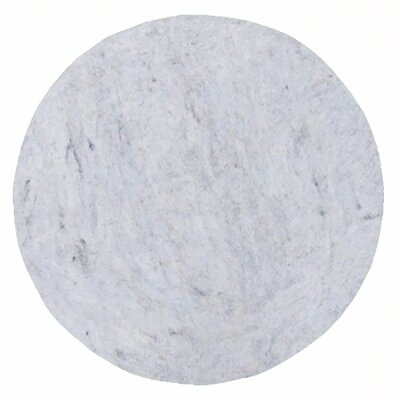 Felted Seat Cushion round, Light Grey Melange (39)