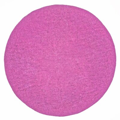 Felted Seat Cushion round, Fuchsia Pink (19)