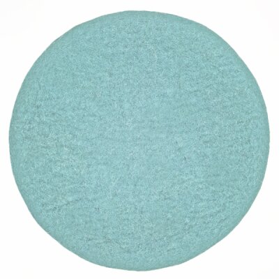 Felted Seat Cushion thin, Aquamarin Blue (72)
