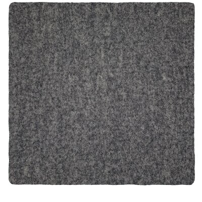 Felted Cushion square, charcoal melange