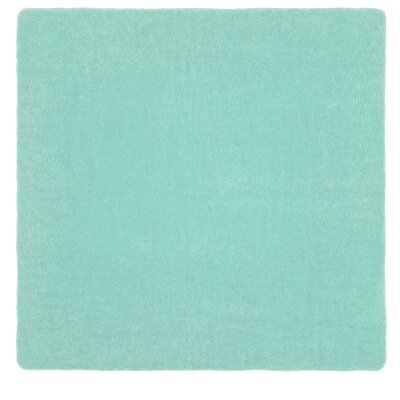 Felted Cushion square, aquamarin blue