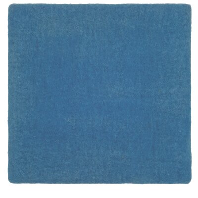 Felted Cushion square, paris blue