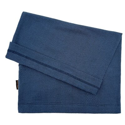 herringbone petrol/blue