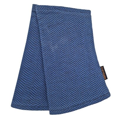 herringbone petrol/blue