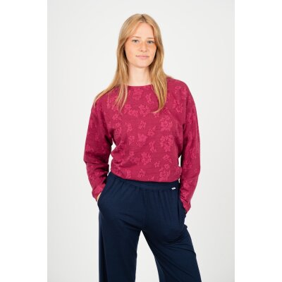 wine red floral