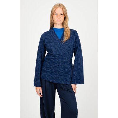 denim blue motion stripes