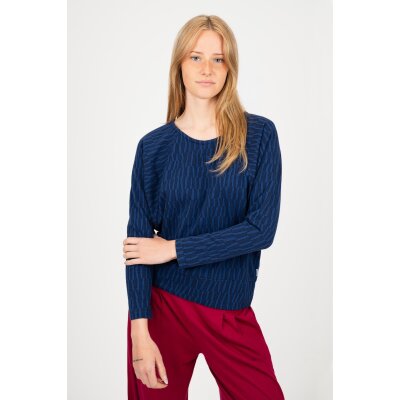denim blue motion stripes
