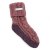 Wollsocken Zopf-Kontrastsohle